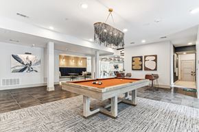 Irving apartment for rent - Resident clubhouse with pool table at Alta Riverside Irving apartments in TX.