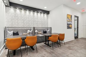 Dallas apartment for rent - a dining room with a table and chairs