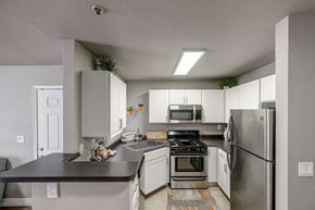 Tempe apartment for rent - Kitchen with stainless steel appliances at Allure at Tempe Apartments, Tempe