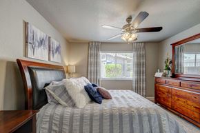 Tempe apartment for rent - Bedroom with ceiling fan at Allure at Tempe Apartments, Tempe, AZ