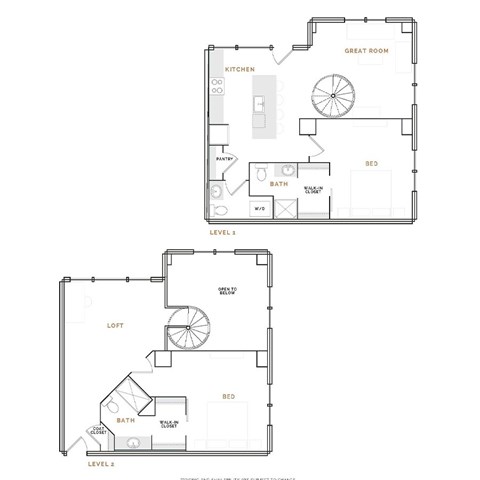Floor plan for 2 beds, 2.5 baths, 1650 sqft