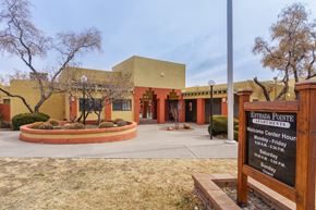 Rio Rancho apartment for rent - A sign in front of a building that says Estrada Pointe Apartments.