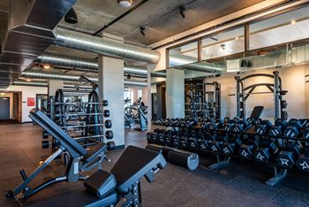Fully equipped fitness center and wellness room