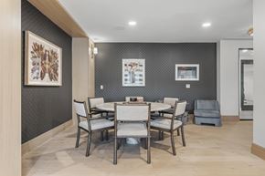 Salem apartment for rent - A dining room with a table set for six.