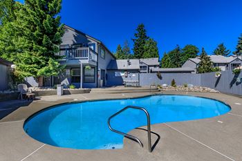 Shimmering swimming pool