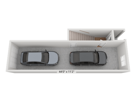 Floor plan for 3 beds, 3 baths, 1368 sqft