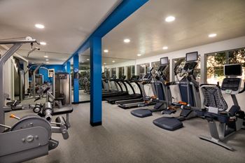 State-of-the-art fitness center with free weights, cardio & strength equipment