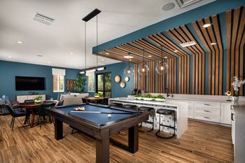 Renovated clubhouse with lounge and billiards