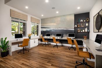 Business center with apple® computers