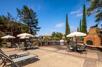 Outdoor bbq and dining terrace