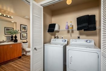 Full-size in-home washer and dryer