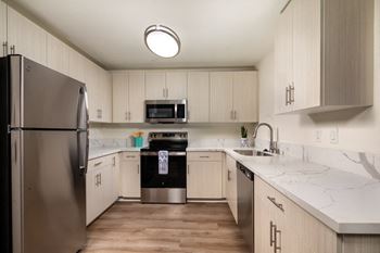Gourmet kitchen featuring energy efficient stainless finish appliances