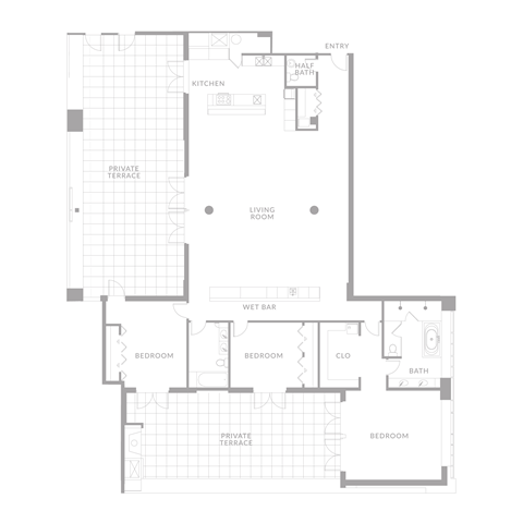 Floor plan for 3 beds, 2.5 baths, 4655 sqft