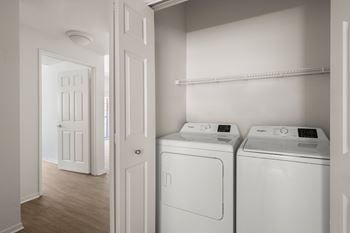 Full sized washer and dryer included