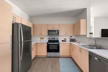 Full appliance package with dishwasher, microwave , refrigerator, oven & range