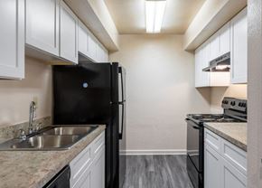 Kennesaw apartment for rent - Equipped kitchen at Greenhouse Apartments, Kennesaw, 30144