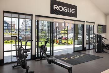 Indoor | outdoor 24-hour fitness center, yoga studio, outdoor fitness lawn