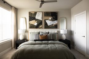 Colorado Springs apartment for rent - Bedroom with bed at The Allaso Peak, Colorado Springs, Colorado