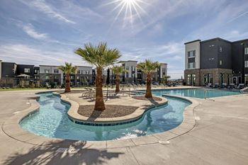Swimming pool and relaxing area