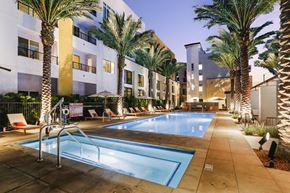 La Mesa apartment for rent - Swimming pool with palm trees at Array La Mesa, La Mesa