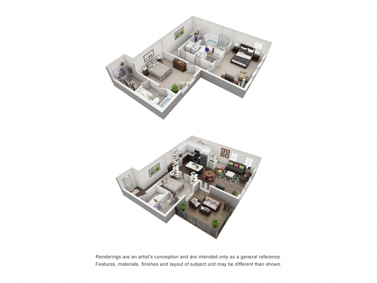 Floor plan for 3 beds, 2.5 baths, 1783 sqft