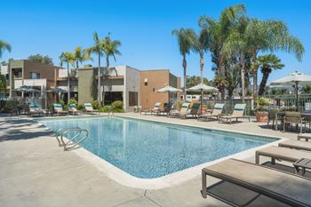Resort-style swimming pool