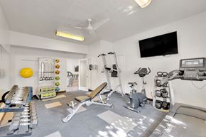 North Salt Lake City apartment for rent - A well equipped gym with a variety of exercise equipment.