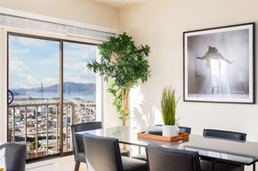 San Francisco apartment for rent - Dinning Area at Nob Hill Tower Apartments, California