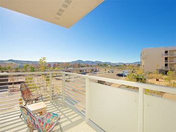 Private patios available