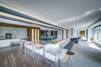 Conference room and coworking areas