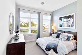 Carpeted bedrooms