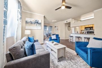 Phoenix apartment for rent - a living room with a couch and a coffee table