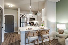 Johns Island apartment for rent - A kitchen with a table and chairs.