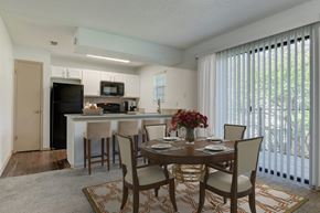 San Antonio apartment for rent - A dining room with a table set for four.