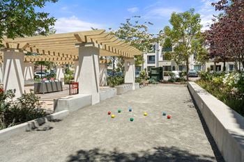 Bocce ball court for laid-back fun