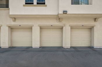 Spacious private garages available