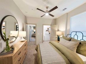 New Caney apartment for rent - Beautiful bedroom with bed at The Pointe at Valley Ranch Town Center, New Caney, TX, 77357