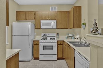Refrigerator in a kitchen