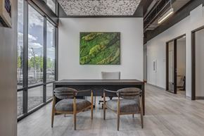 Salt Lake City apartment for rent - a working table with a table and three chairs