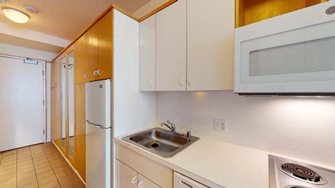 Floor plan for studio, 1 bath, 395 sqft
