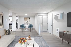 Corvallis apartment for rent - Living room and dining room with a couch and a table at Veri at Timberhill, Corvallis, 97330