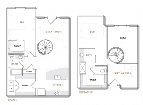 Floor plan for 2 beds, 2 baths, 1700 sqft