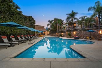 Sparkling swimming pool