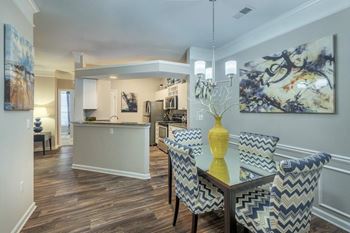 Modern dining area