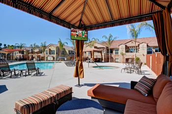 Sundeck with cabanas