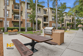 Outdoor picnic and bbq area