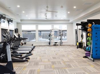 Fitness center with top-tier equipment