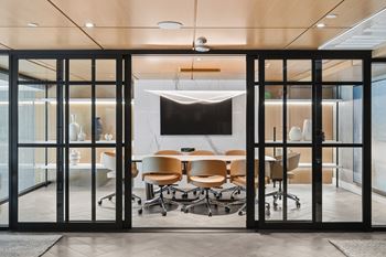 Co-working area with multimedia capabilities & conference room