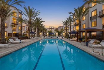 Resort-style swimming pool and spa