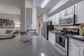 Tucson apartment for rent - White Appliances In Kitchen at Springs at Continental Ranch, Arizona, 85743